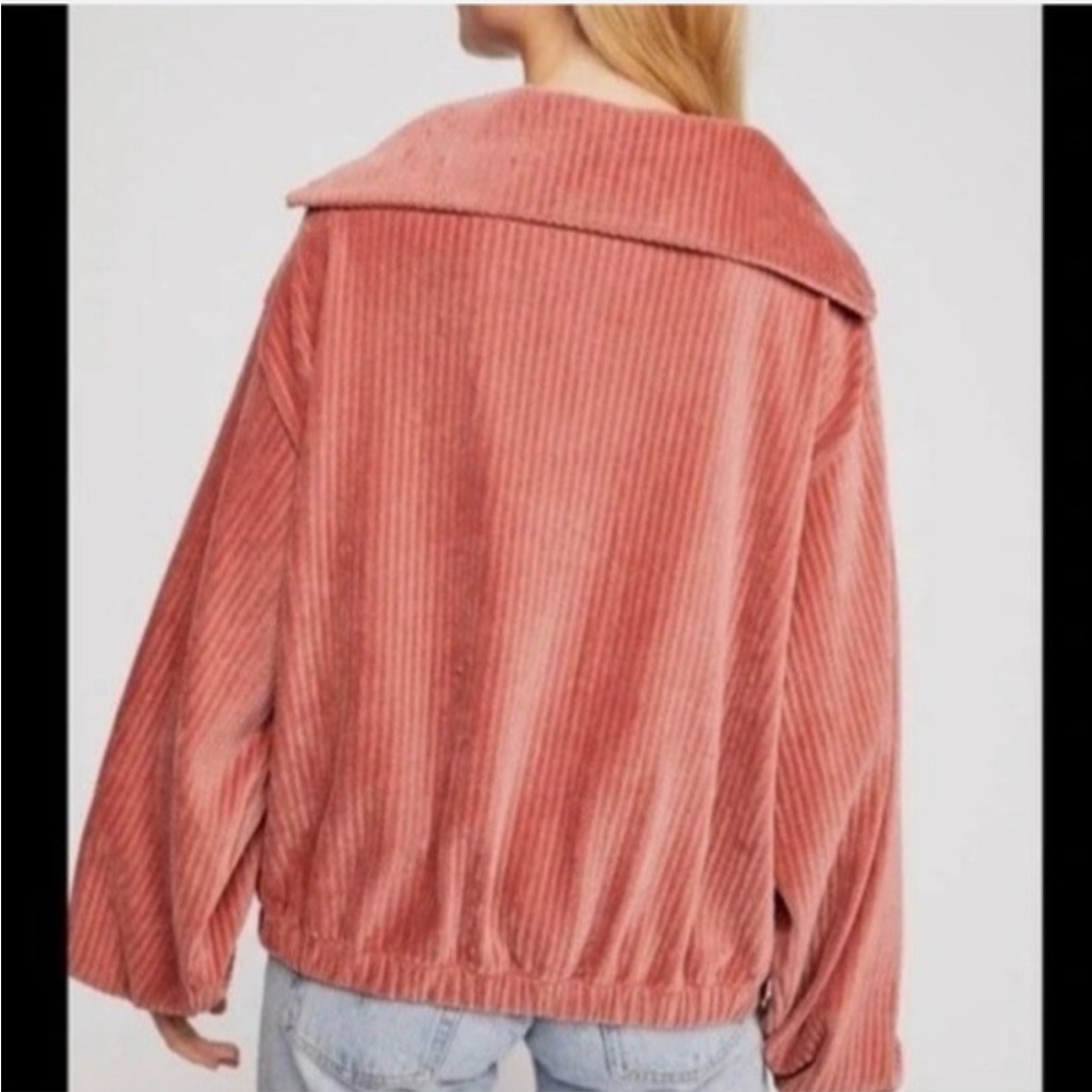 Free People Serena Ribbed Pink Pullover - Picture 2 of 11